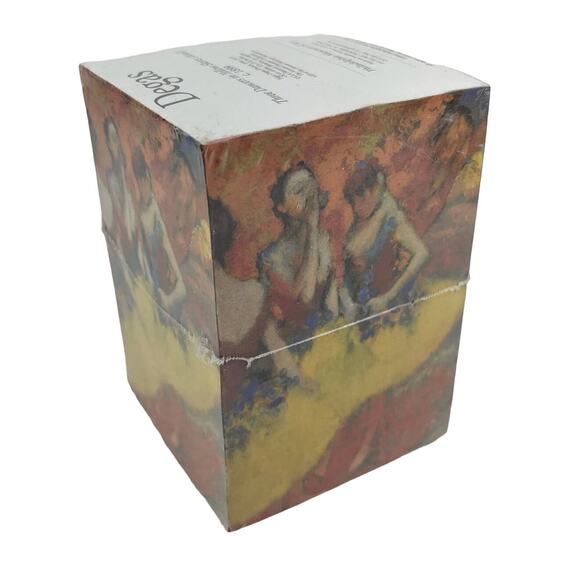 Degas Three Dancers Yellow Skirts Phila Museum of Art Paper Cube New - Picture 10 of 12